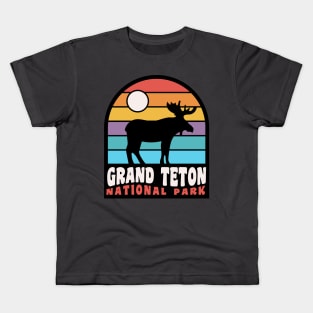 Grand Teton National Park Moose Jackson Hole Kids T-Shirt